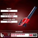 Milwaukee Mesin Hand Blower Baterai M18 FBL-0 Tiup Angin Set 18V 8 AH