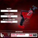 Milwaukee Gergaji Reciprocating M18 FHZ-0 Mesin Sabre Saw Set 18V 8 AH