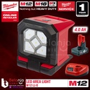 Milwaukee Led Area Light M12 AL-0 Lampu Senter Kerja Set 12 Volt 4 AH