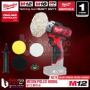 Milwaukee Polisher M12 BPS-0 Mesin Poles Mobil Motor 12V Unit Only