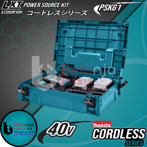Makita Power Source Kit PSKG1 Baterai BL4020 40V + Charger + Makpac