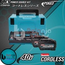 Makita Power Source Kit PSKG3 Baterai BL4050F 40V + Charger + Makpac