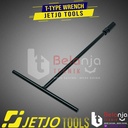 JETJO TOOLS Kunci Shock T Hitam 12 mm Kunci Sok T T-Type Wrench 12mm