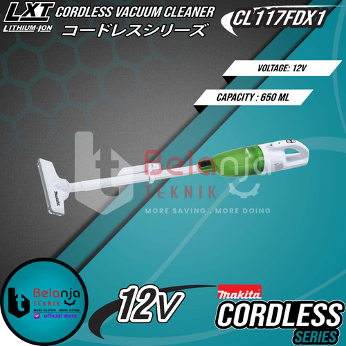 Makita Vacuum Cleaner CL117FDX1 Cordless Potable Penghisap Debu 12 V