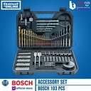 Bosch Accessory Set 103 PCS Toolkit Mata Bor dan Obeng Set Titanium