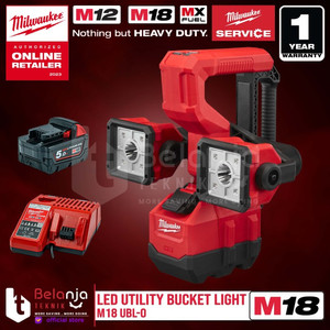 Milwaukee Led Utility Bucket Light M18 UBL-0 Lampu Kerja Set 18V 5 AH
