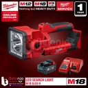Milwaukee Led Search Light M18 SLED-0 Lampu Senter Kerja Set 18V 5 AH