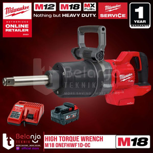 Milwaukee High Torque Wrench M18 ONEFHIWF1D-0C Pembuka Baut 1 Inch Set