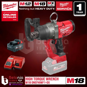 Milwaukee High Torque Wrench M18 ONEFHIWF1-0X Pembuka Baut 1In SET 18V