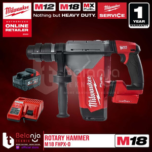 Milwaukee Rotary Hammer Cordless Sds M18 FHPX-0 Bor Tembok 32 MM Set