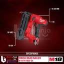 Milwaukee Finish Brad Nailer M18 FN18GS-0X Paku Tembak Baterai 18 Volt