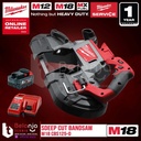 Milwaukee Deep Cut Bandsaw M18 CBS125-0 Gergaji Kayu Band Saw Set 18 V 5 AH