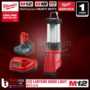 Milwaukee Led Lantern Work Light M12 LL-0 Lampu Kerja Set 12 Volt 4 AH