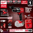 Milwaukee Bor Baterai M18 FPD3-0 Cordless Impact Drill Set 18V 5AH FPD