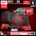 Milwaukee Impact Wrench Baterai 3/4 In M18 ONEFHIWF34-0X Set 18 V 5 AH
