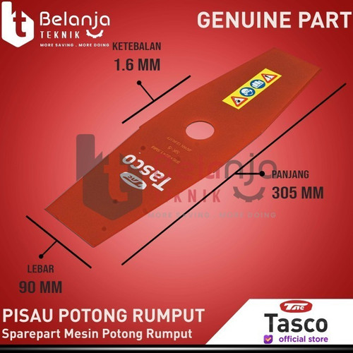 Tasco Brush Cutter Blade 30 CM Mata Pisau Potong Rumput Gendong Orange