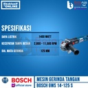 Bosch Mesin Gerinda Tangan GWS 14-125 S 1400 Watt 5 Inch Angle Grinder