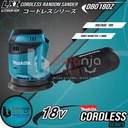 Makita Mesin Amplas DBO180Z Cordless Random Orbit Sander Set 18 V 5 AH