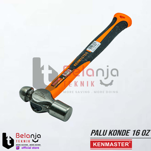 Kenmaster Palu Konde 16 Oz Ballpoint Hammer Gagang Fiber Palu Martil
