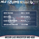Izumi Welding Machine Mesin Travo Las MO MMA 400 Trafo Inverter 400A