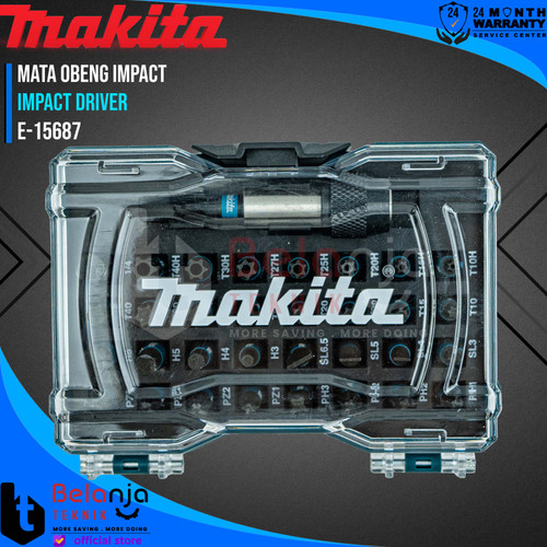 Makita Magnetic Screwdriver Bit Set 33 Pcs Mata Obeng Impact E-15687
