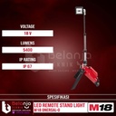 Milwaukee Led Remote Stand Light M18 ONERSAL-0 Lampu Kerja Set 18V 5AH