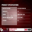 Milwaukee High Performance Area Light M18 HOAL-0 Lampu Kerja SET 18V