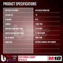 Milwaukee Led Area Light M18 AL-0 Lampu Kerja Portable Set 18V 5 AH