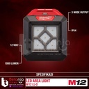 Milwaukee Led Area Light M12 AL-0 Lampu Senter Kerja Set 12 Volt 2 AH