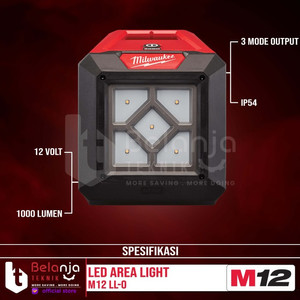 Milwaukee Led Area Light M12 AL-0 Lampu Senter Kerja 12 Volt Unit Only