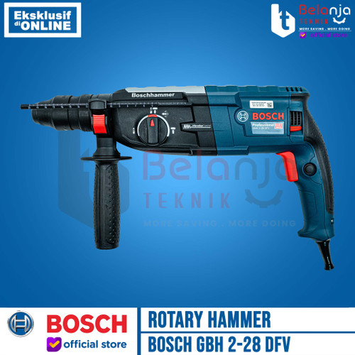 Bosch Rotary Hammer Listrik GBH 2-28 DFV 850 Watt Mesin Bor SDS 3 Mode