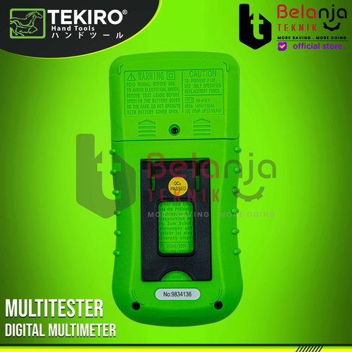 Tekiro Digital Multimeter Multitester Digital Multi Tester Avo Meter