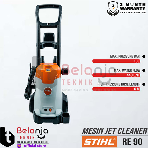 Stihl Jet Cleaner RE 90 120 Bar Mesin Cuci Kendaraan RE90 1700 WATT