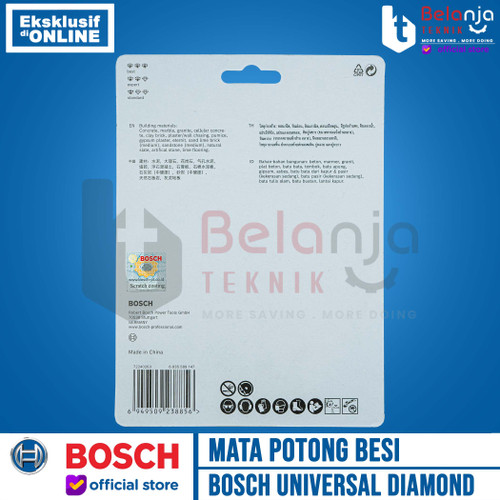 Bosch Diamond Cutting Disc Mata Potong Keramik Standar Serbaguna 4 In