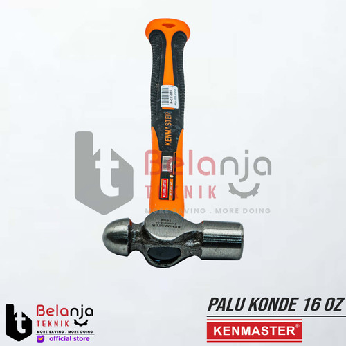 Kenmaster Palu Konde 16 Oz Ballpoint Hammer Gagang Fiber Palu Martil