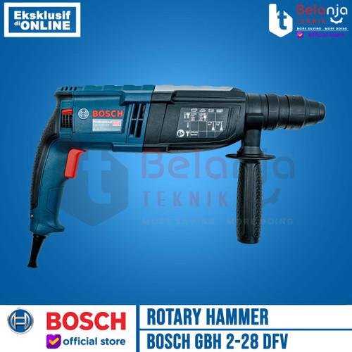 Bosch Rotary Hammer Listrik GBH 2-28 DFV 850 Watt Mesin Bor SDS 3 Mode