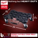 Milwaukee Packout Flat Dolly Stack Trolly Roda Tool Troli 48-22-8410