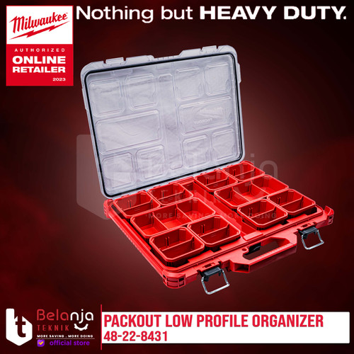 Milwaukee Packout Low Profile Organizer Kotak Box Aksesoris 48-22-8431