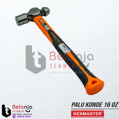 Kenmaster Palu Konde 16 Oz Ballpoint Hammer Gagang Fiber Palu Martil