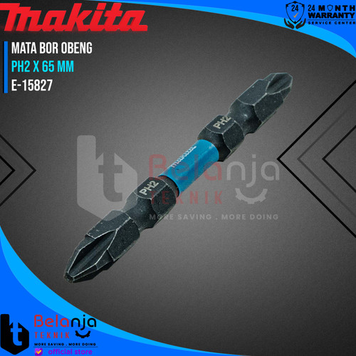 Makita Mata Bor Obeng Plus PH2 X 65 MM Impact Screw Bit PH 2 E-15827