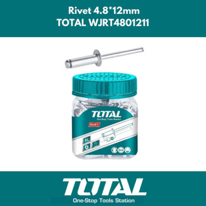 Total Paku Rivet 4.8 X 12 mm 100 Pcs WJRT4801211 Paku Ripet Alumunium
