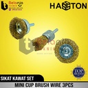 Hasston Prohex Sikat Kawat Gerinda 3 Pcs 3450-101 Cup Brush Wire