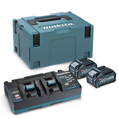 Makita Power Source Kit PSKG3 Baterai BL4040 40V + Charger + Makpac