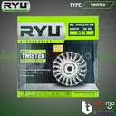 Ryu Twist Knot Twisted 8 Inch Sikat Kawat Piring Kepang 8" 0.5 MM