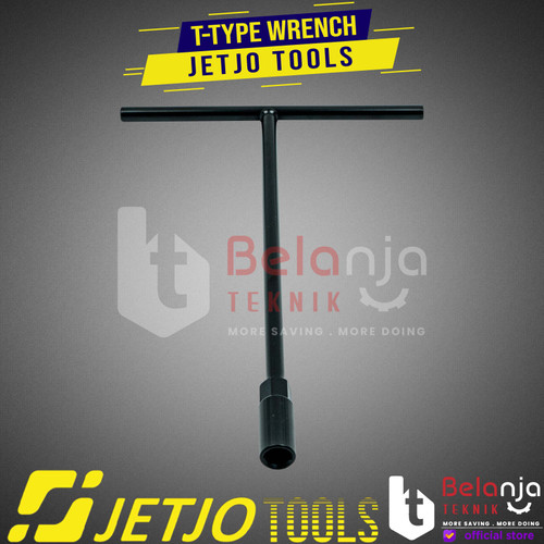 JETJO TOOLS Kunci Shock T Hitam 12 mm Kunci Sok T T-Type Wrench 12mm
