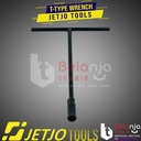 JETJO TOOLS Kunci Shock T Hitam 12 mm Kunci Sok T T-Type Wrench 12mm