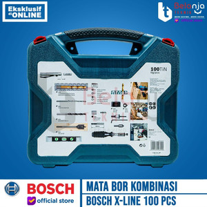 Bosch Mata Bor Obeng Kombinasi X-Line 100 Pcs Screwdriver Drill Bit