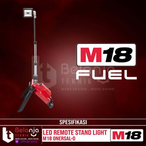 Milwaukee Led Remote Stand Light M18 ONERSAL-0 Lampu Kerja Set 18V 5AH