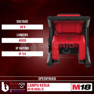 Milwaukee High Performance Area Light M18 HOAL-0 Lampu Kerja SET 18V