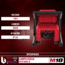 Milwaukee High Performance Area Light M18 HOAL-0 Lampu Kerja SET 18V